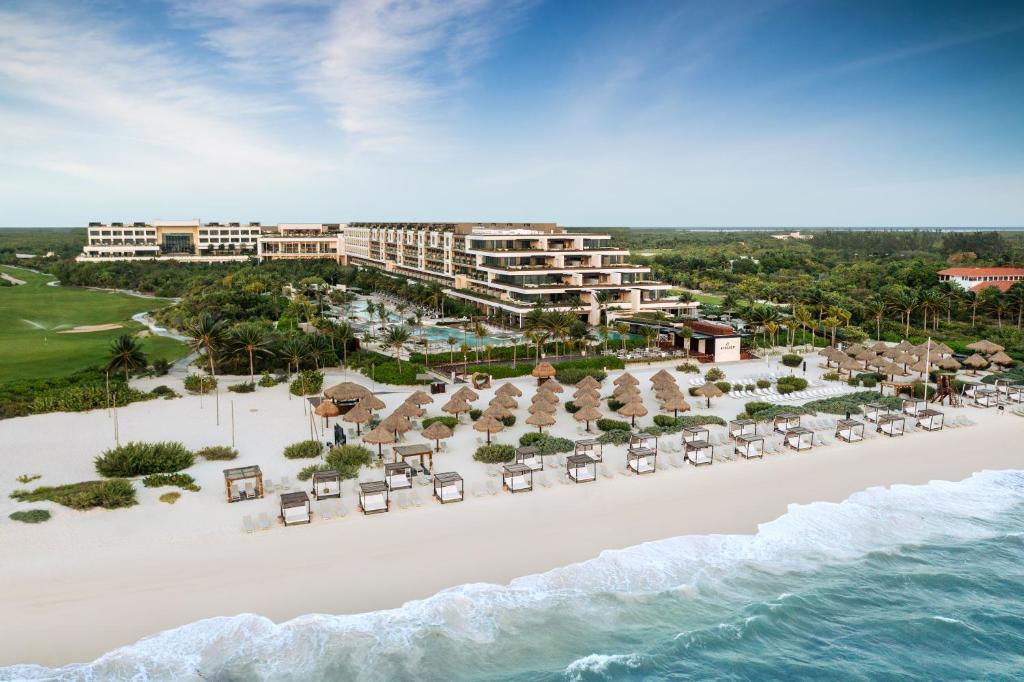 Atelier Playa Mujeres adults-only luxury all-inclusive resort with modern architecture and beachfront pools near Cancun.